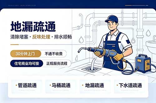 罗定地漏疏通