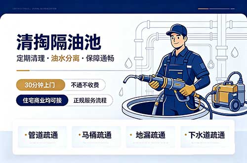 罗定清掏隔油池